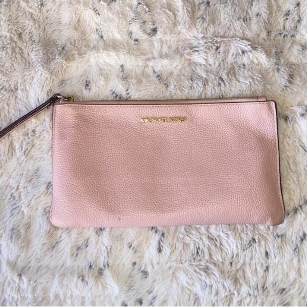 Michael Kors Soft Pink Wristlet Clutch